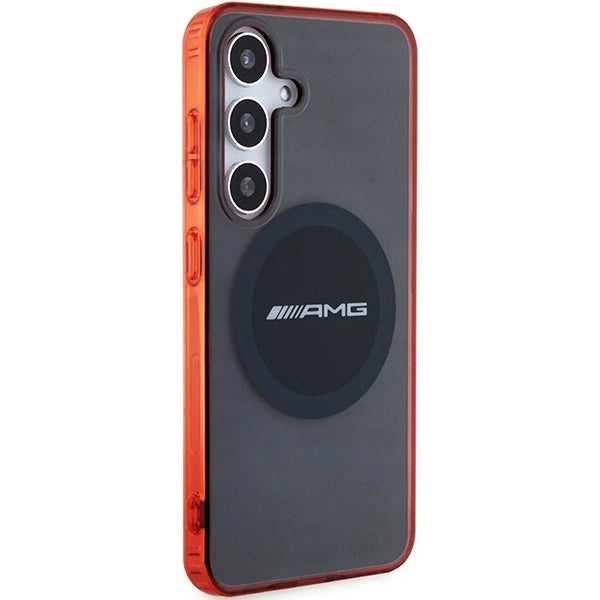 AMG Transparent Bicolor MagSafe-fodral til Samsung Galaxy S24 - sort