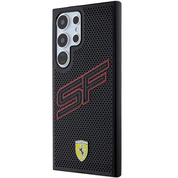 Ferrari Big SF perforeret kuffert til Samsung Galaxy S24 Ultra - sort