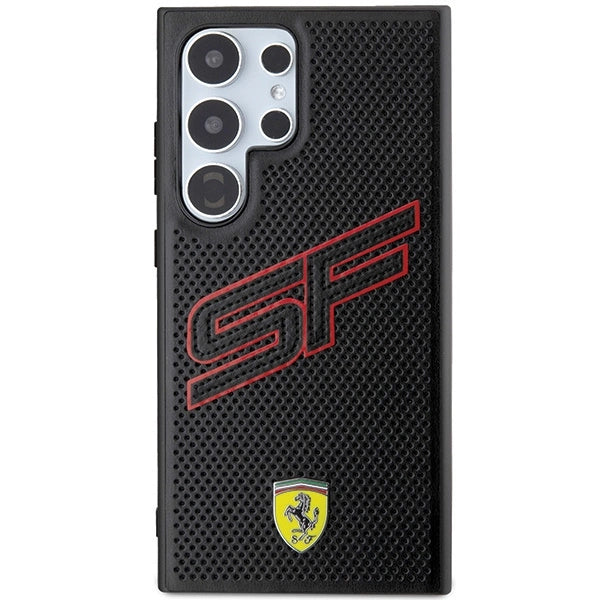 Ferrari Big SF perforeret kuffert til Samsung Galaxy S24 Ultra - sort