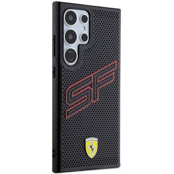 Ferrari Big SF perforeret kuffert til Samsung Galaxy S24 Ultra - sort
