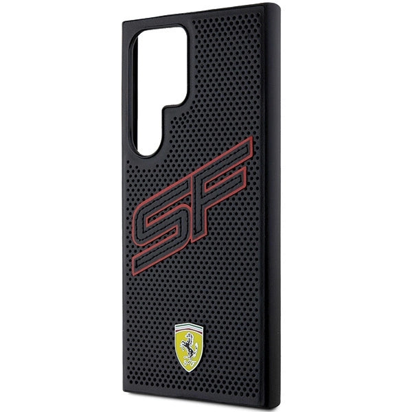Ferrari Big SF perforeret kuffert til Samsung Galaxy S24 Ultra - sort