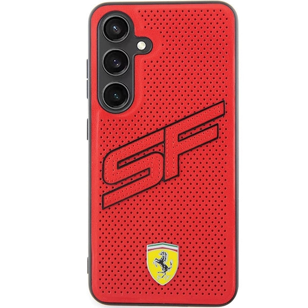 Ferrari Big SF Perforeret kuffert til Samsung Galaxy S24+ - rød