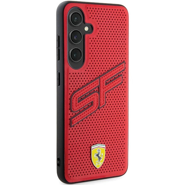 Ferrari Big SF Perforeret kuffert til Samsung Galaxy S24+ - rød