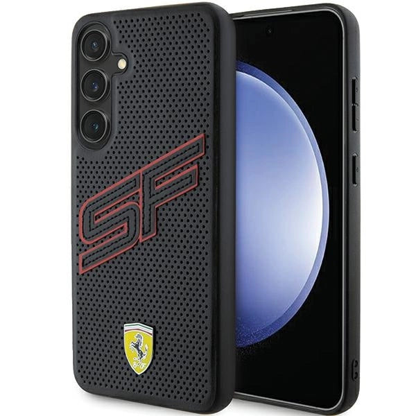 Ferrari Big SF Perforeret kuffert til Samsung Galaxy S24 - sort