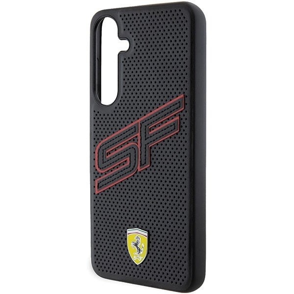 Ferrari Big SF Perforeret kuffert til Samsung Galaxy S24 - sort