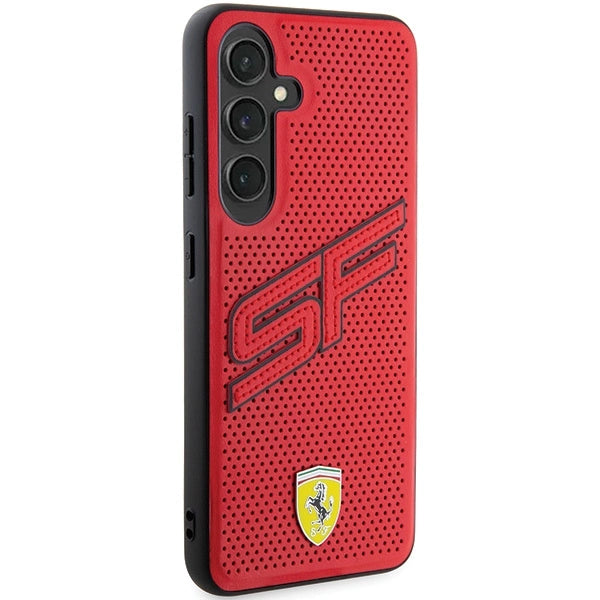 Ferrari Big SF Perforeret kuffert til Samsung Galaxy S24 - rød