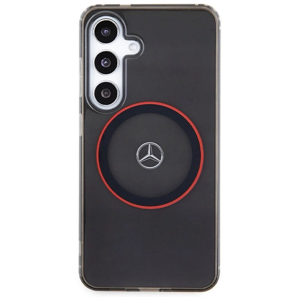 Mercedes Double Layer W Red MagSafe-fodral til Samsung Galaxy S24 - sort