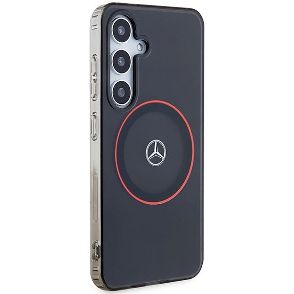 Mercedes Double Layer W Red MagSafe-fodral til Samsung Galaxy S24 - sort