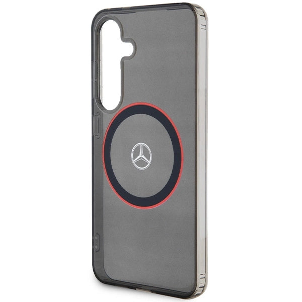 Mercedes Double Layer W Red MagSafe-fodral til Samsung Galaxy S24 - sort