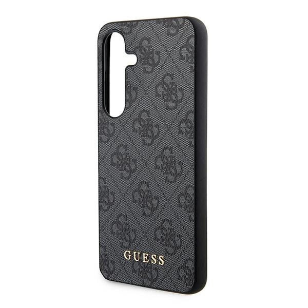 Guess 4G Metal Gold Logo-hylster til Samsung Galaxy S24 - sort