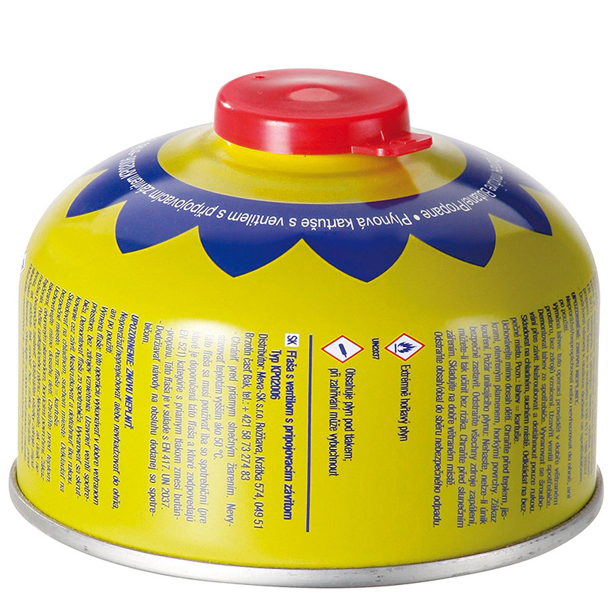 Gaspatron med ventil og tråd til turistovn PB 100g