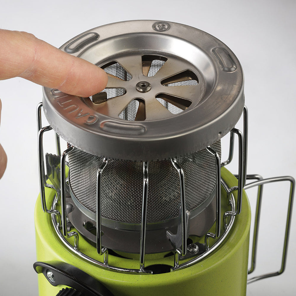 2 i 1 turistovn med en varmeapparat til MEVA VATOP gaspatroner