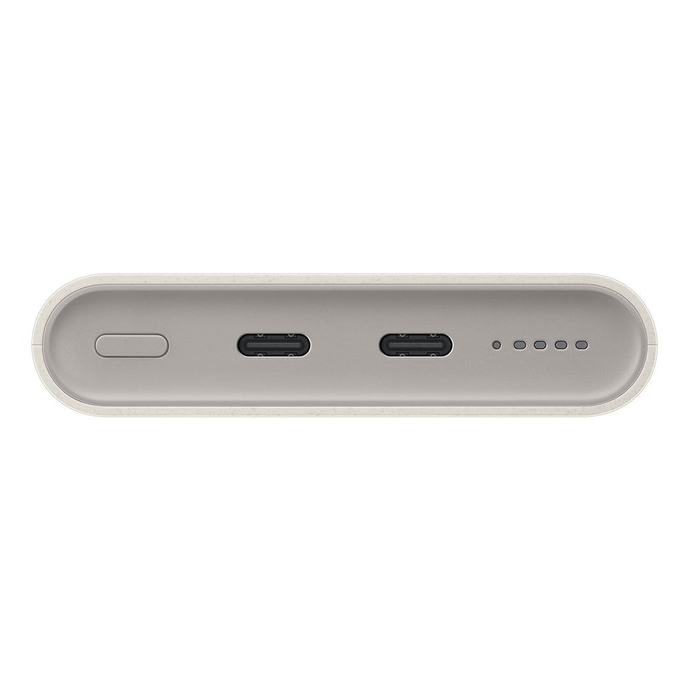 Powerbank Samsung EB-U2510XUEGEU induktiv 10000 mAh 2x USB-C 25W SFC - beige