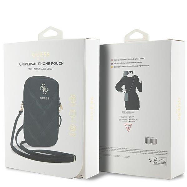 Guess Zip Quilted 4G bag - black