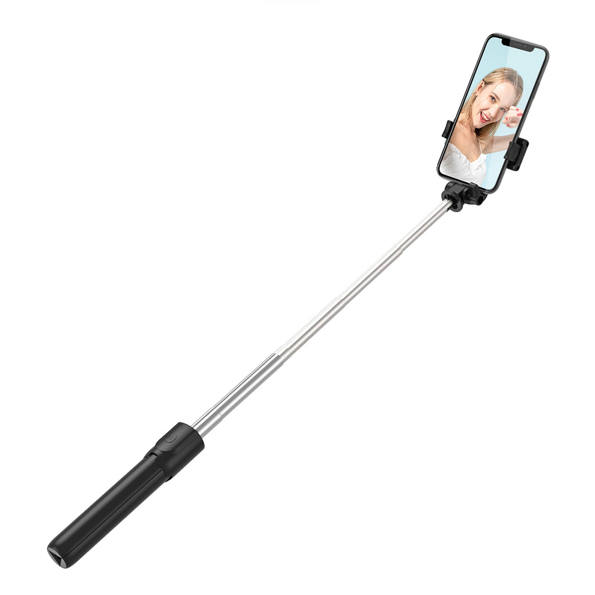 Selfie stick WRY1S teleskopisk stativ 0,7m til telefon - sort