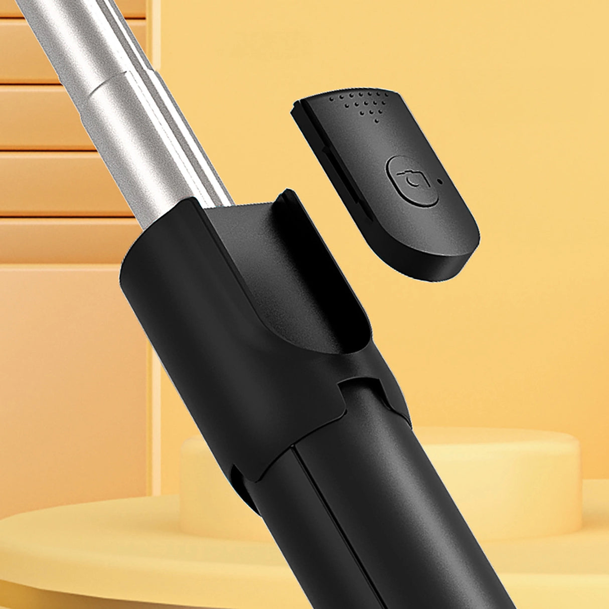 Selfie stick WRY1S teleskopisk stativ 0,7m til telefon - sort