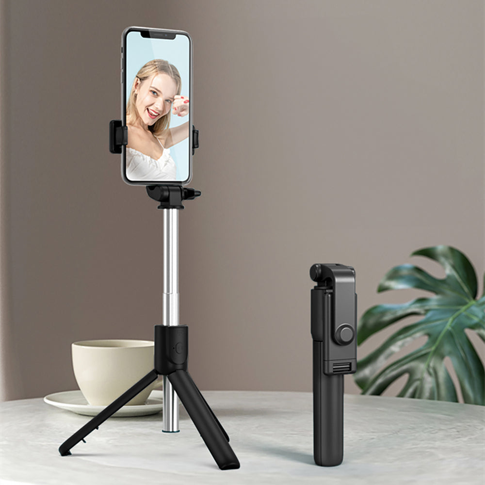 Selfie stick WRY1S telescopic tripod 0.7m for phone - black