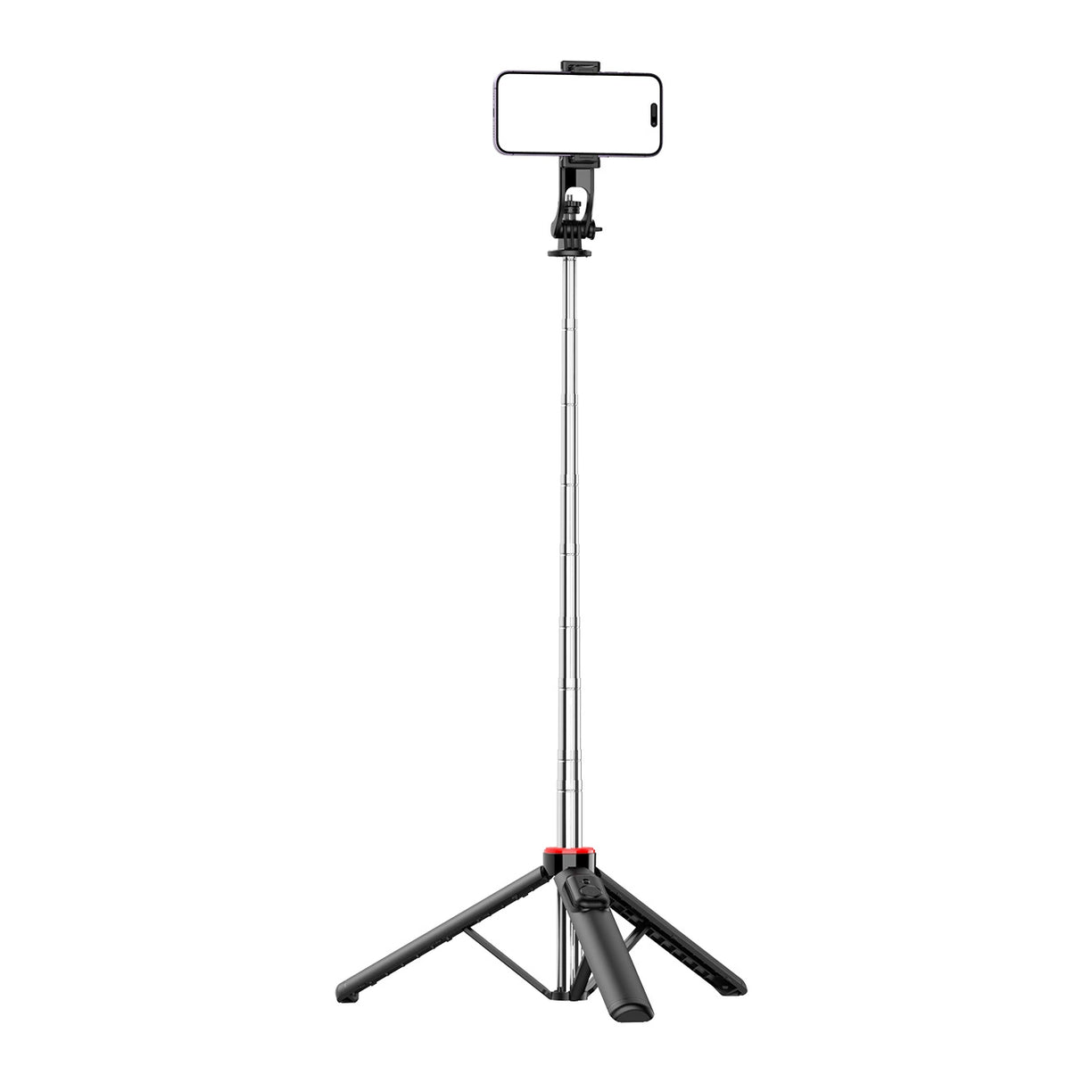 Selfie stick WC1Y3S teleskopisk stativ 1,3 m med telefonholder - sort