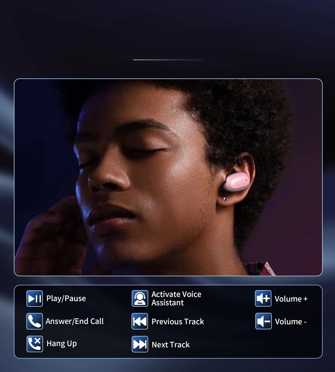 Choetech MEMS trådløse TWS Bluetooth 5.3 hovedtelefoner - lyserød