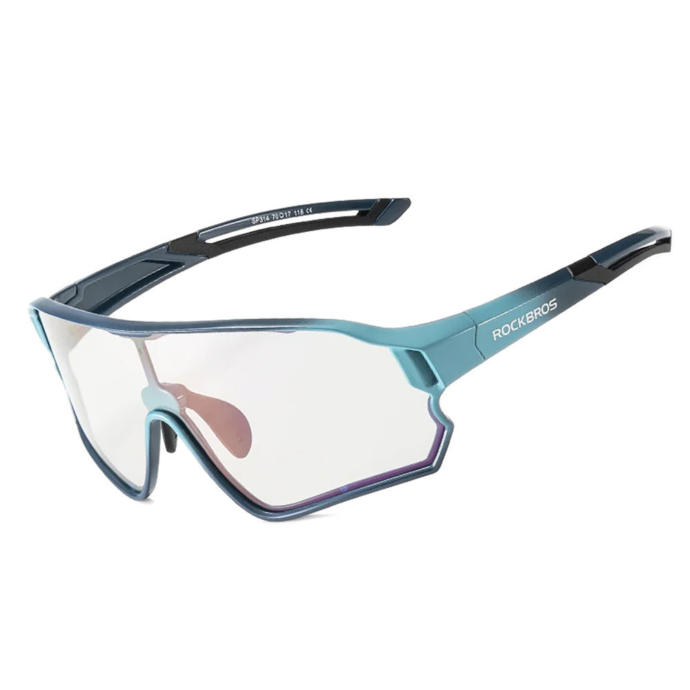 Rockbros 14110009005 Polarized Cycling Glasses for Kids 8-14 Years Old - Blue