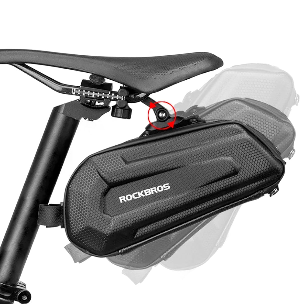 Rockbros B69 cykel sadel taske 1,8 l med let frigivende system - sort