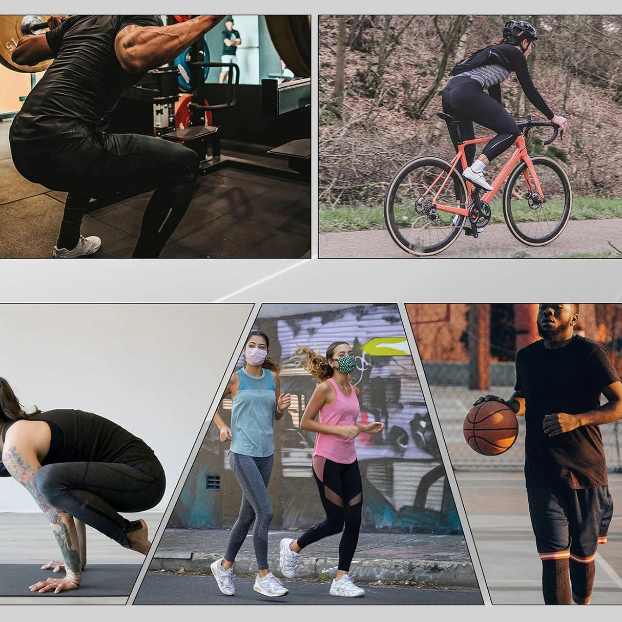Rockbros RK2004M Breathable Cycling Pants with M Pad - Black