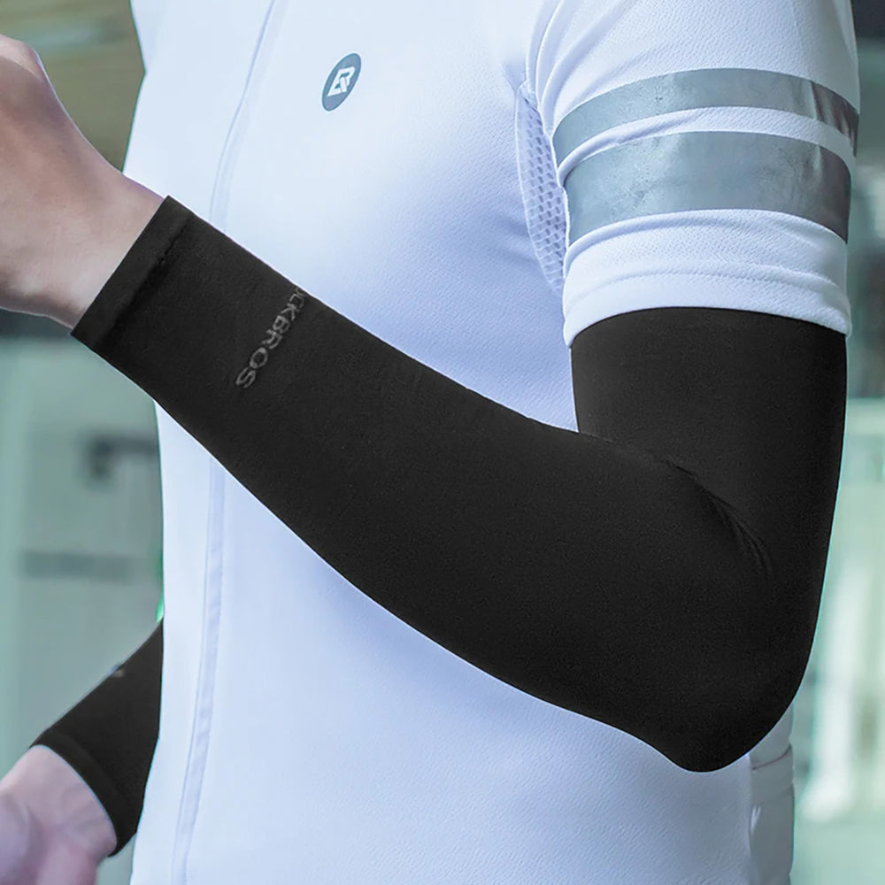 Rockbros XT9002BK cycling arm warmers - black (2 pcs.)