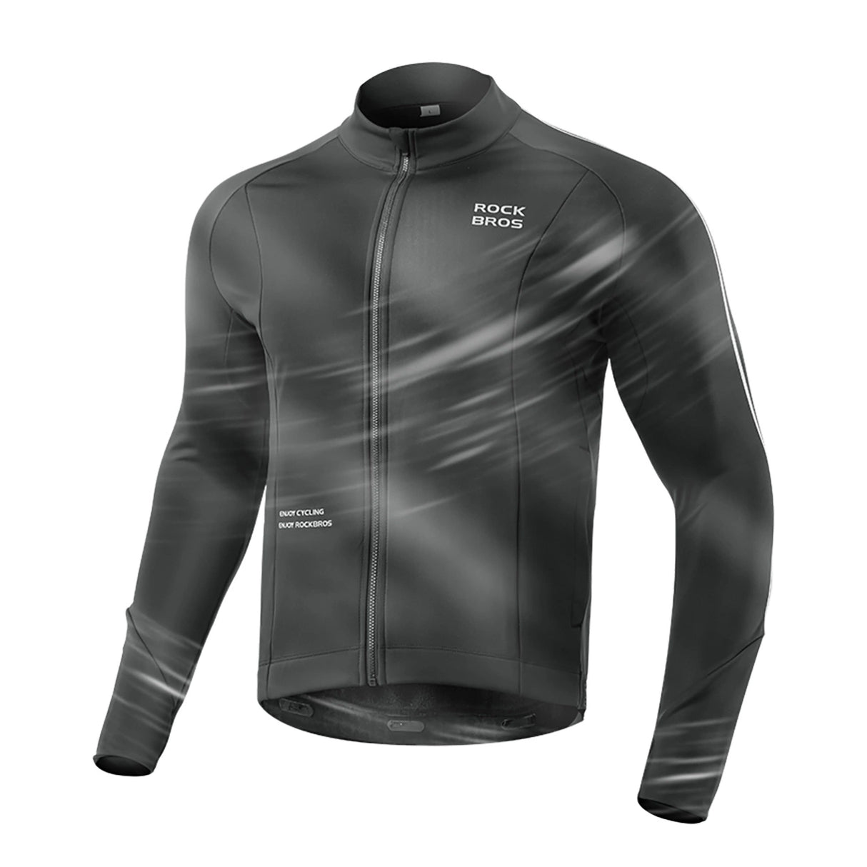 Rockbros Fall/Winter Long Sleeve Cycling Jacket XL - Black