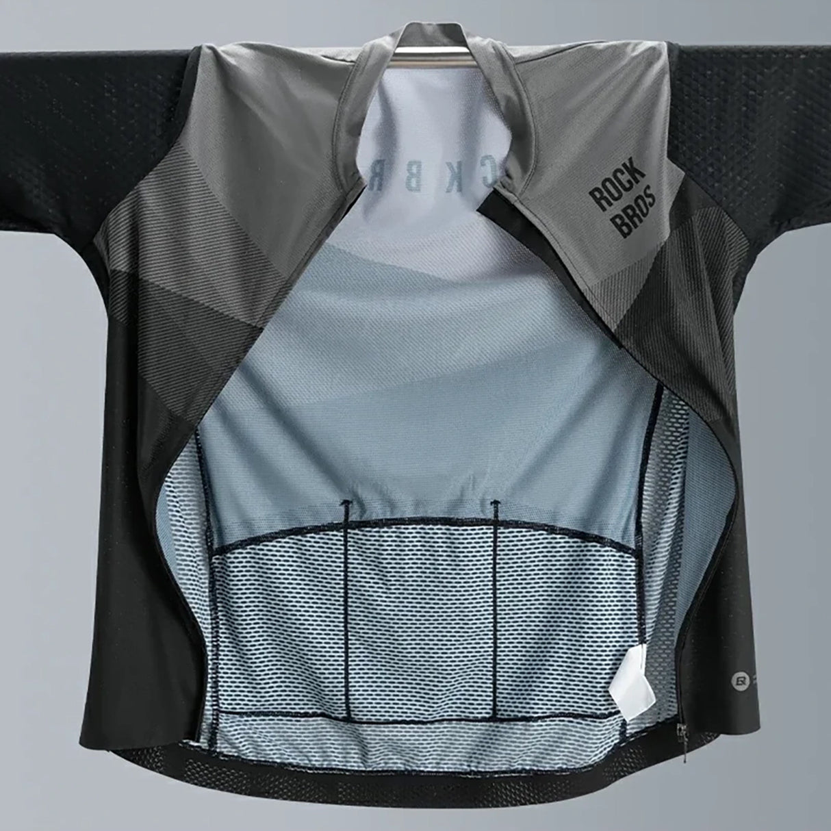 Rockbros 15120009005 Long Sleeve Cycling Jersey Spring/Summer XXL - Black