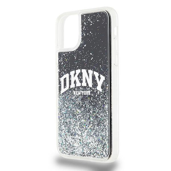 DKNY Liquid Glitter Big Logo-foder for iPhone 11 / Xr - sort