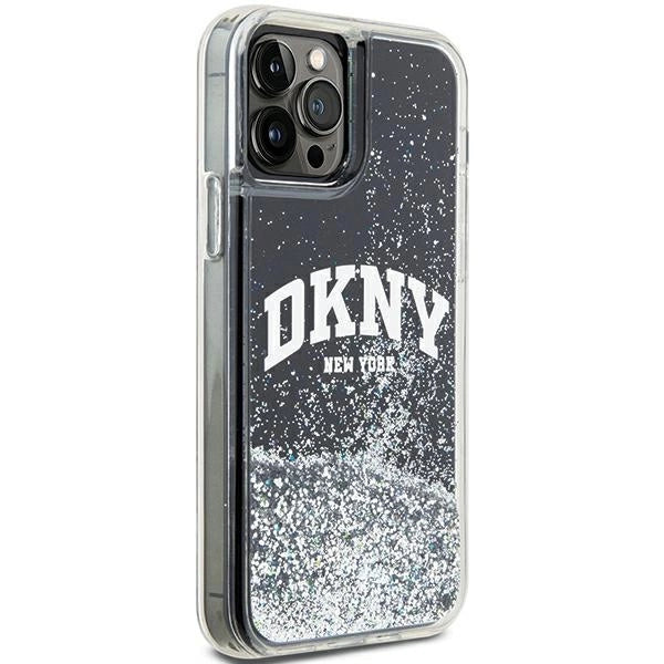 DKNY Liquid Glitter Big Logo iPhone 12 Pro/12 Case - sort