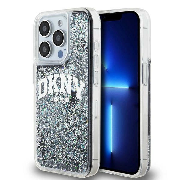 DKNY Liquid Glitter Big Logo iPhone 13 Pro / 13 Case - sort