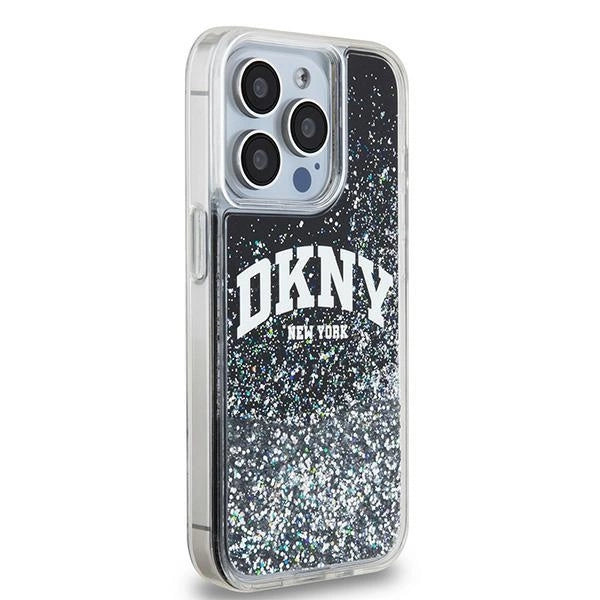 DKNY Liquid Glitter Big Logo iPhone 14 Pro Case - sort