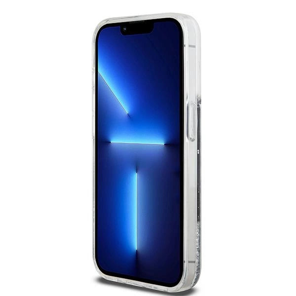 DKNY Liquid Glitter Big Logo iPhone 14 Pro Case - sort