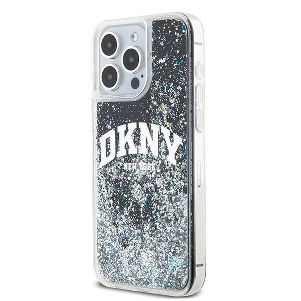 DKNY Liquid Glitter Big Logo iPhone 14 Pro Max Case - sort