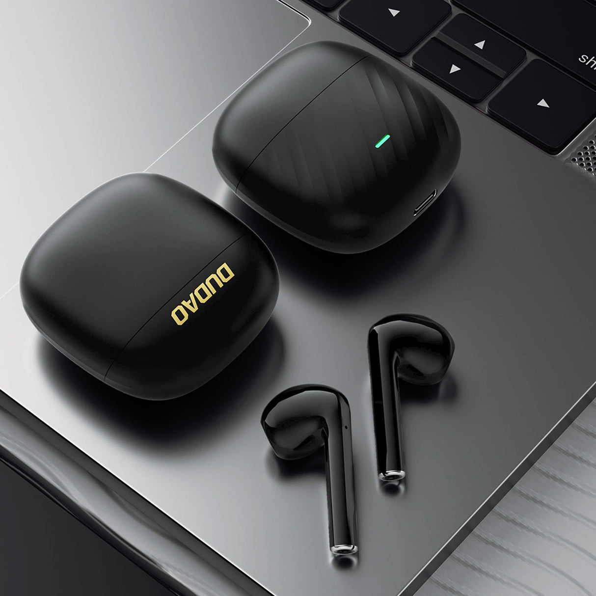 Dudao U14+ trådløse in-ear TWS Bluetooth 5.3 hovedtelefoner - sort