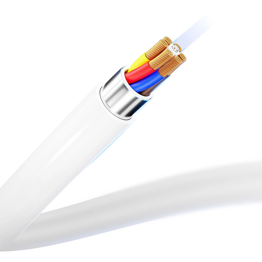 3mk Hyper Cable USB-C / USB-C 100W 2m - hvid