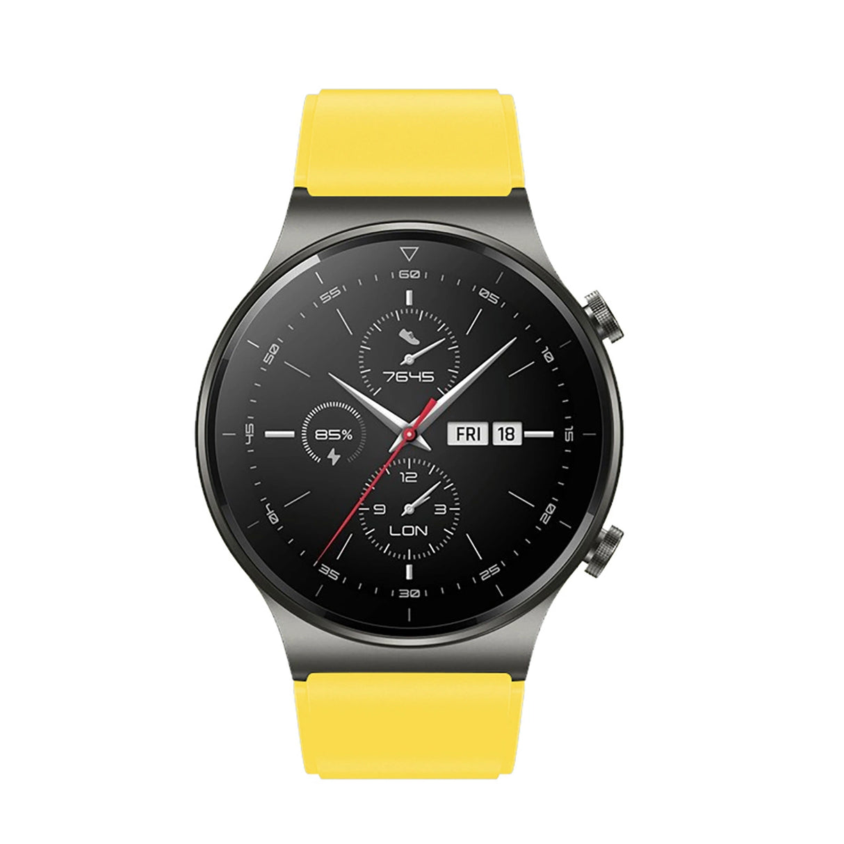 Silikonrem til Huawei Watch GT 2 / 3 / 4 / 2 Pro / 3 Pro / 4 Pro / GT 2e - Gul