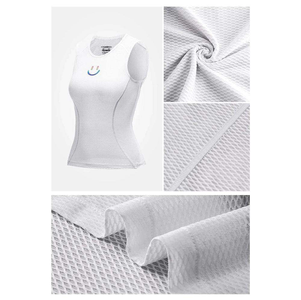 Rockbros YDBX001 Women's Quick-Dry Sleeveless Cycling Jersey M/L - White