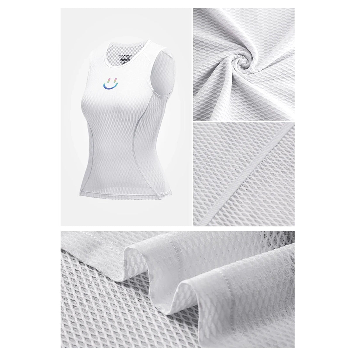 Rockbros YDBX001 Women's Quick-Dry Sleeveless Cycling Jersey XL / XXL - White