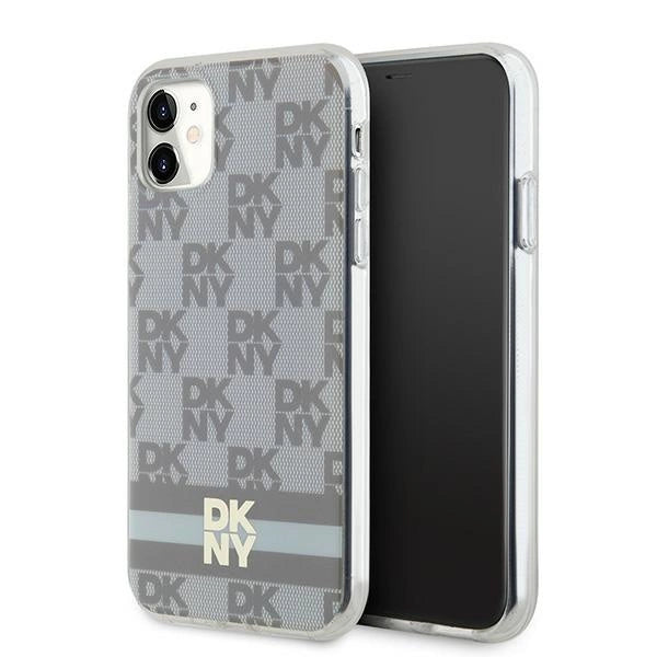 DKNY IML Rækker Mono Pattern & Printed Stripes MagSafe-kasse til iPhone 11 / Xr - beige