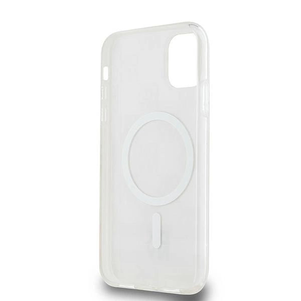 DKNY IML Checkered Mono Pattern & Printed Stripes MagSafe-kasse til iPhone 11 / Xr - pink