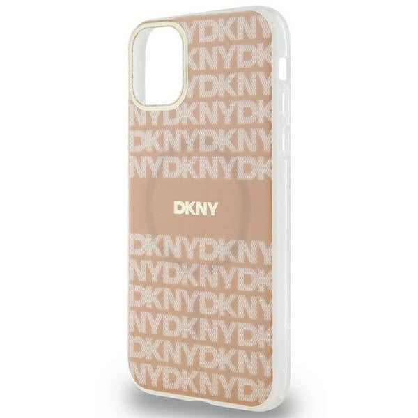 DKNY IML Mono & Stripe MagSafe fodtøj til iPhone 11 / Xr - pink