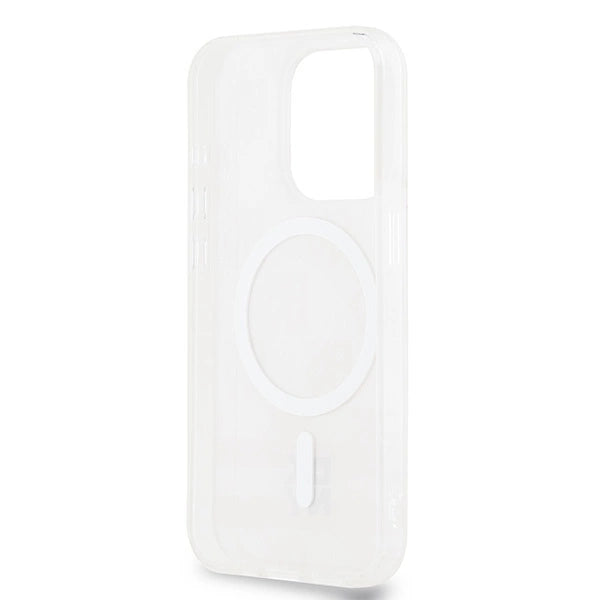 DKNY IML Checkered Mono Pattern & Printed Stripes MagSafe-kasse til iPhone 13 Pro Max - pink