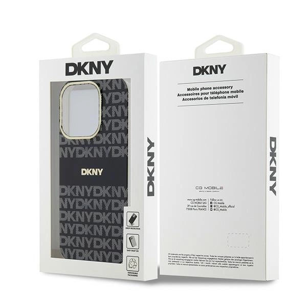 DKNY IML Mono & Stripe MagSafe case for iPhone 13 Pro Max - black