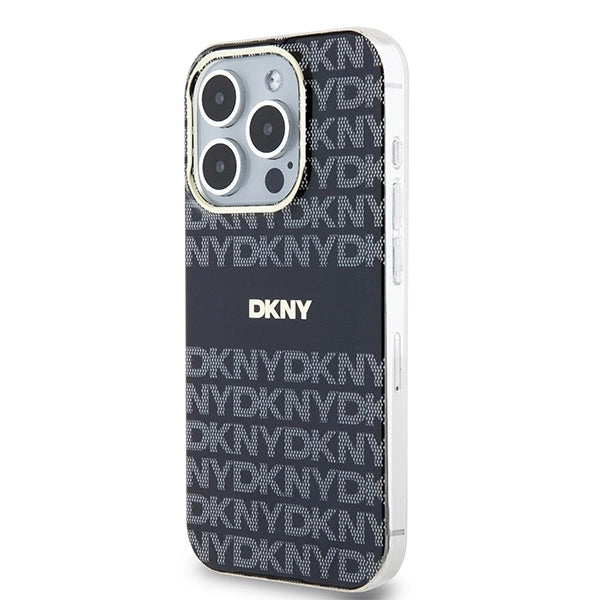 DKNY IML Mono & Stripe MagSafe case for iPhone 14 Pro Max - black