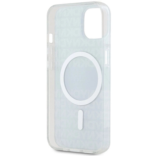 DKNY IML Mono & Stripe MagSafe Case for iPhone 15 Plus / 14 Plus - Black
