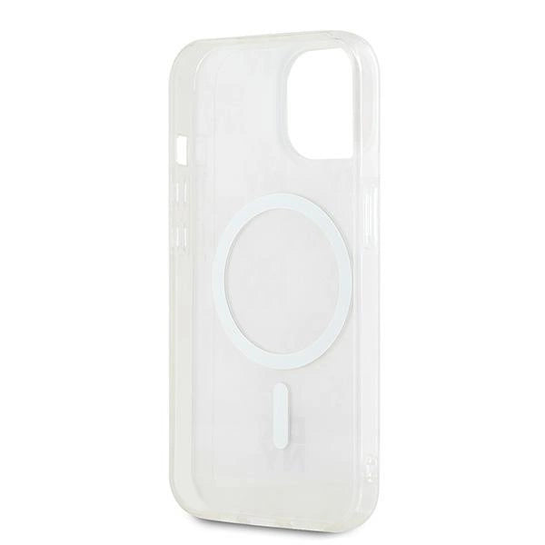 DKNY IML Checkered Mono Pattern & Printed Stripes MagSafe-kasse til iPhone 15 / 14 / 13 - pink