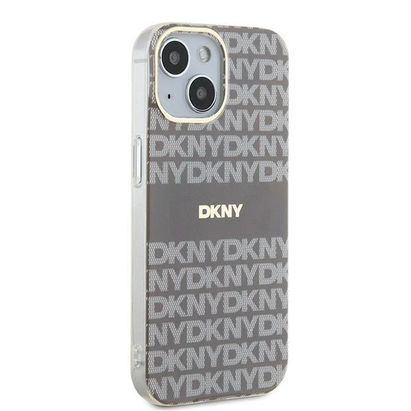 DKNY IML Mono & Stripe MagSafe-kasse til iPhone 15 / 14 / 13 - beige