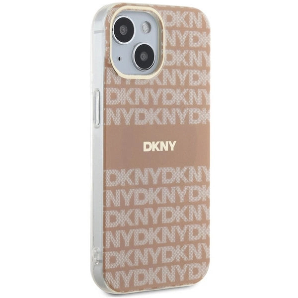 DKNY IML Mono & Stripe MagSafe fodtøj til iPhone 15 / 14 / 13 - pink